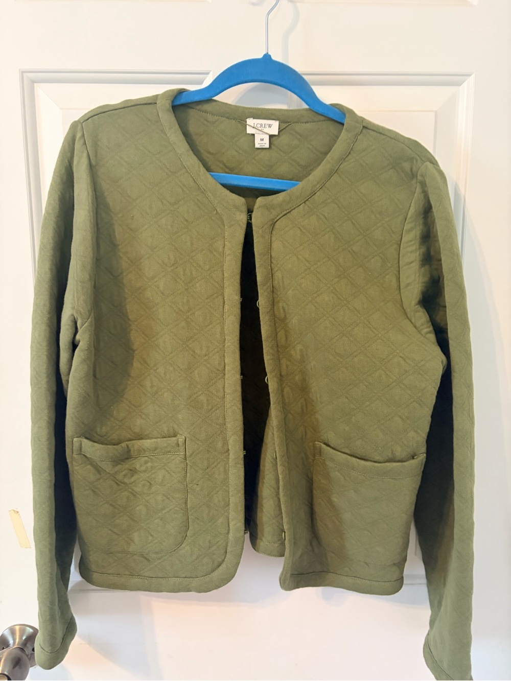 J. Crew Quilted Olive Green Women's Jacket